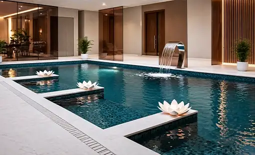 House Of Abhinandan Lodha Plots Vrindavan Pool